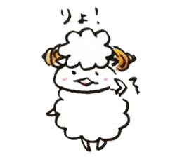 Sheep's croissant sticker #557392
