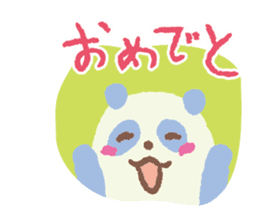 Colorful Panda sticker #557798