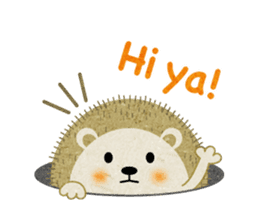 Hedgehog Haris by Takako sticker #558196