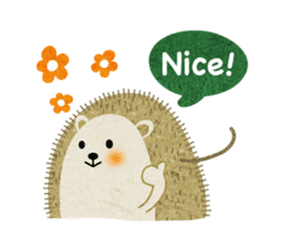 Hedgehog Haris by Takako sticker #558203