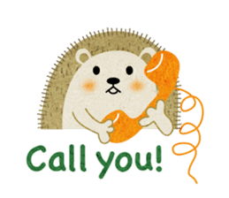 Hedgehog Haris by Takako sticker #558210