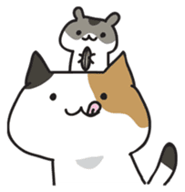 Cat and hamster(Pouch and Pokke) sticker #558354