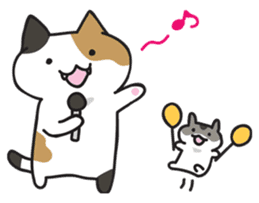 Cat and hamster(Pouch and Pokke) sticker #558361