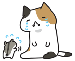 Cat and hamster(Pouch and Pokke) sticker #558365