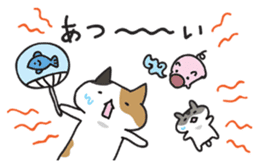 Cat and hamster(Pouch and Pokke) sticker #558370