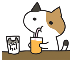 Cat and hamster(Pouch and Pokke) sticker #558384