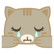 Bobo, the cute brown cat sticker #558915