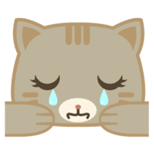 Bobo, the cute brown cat sticker #558915