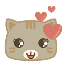 Bobo, the cute brown cat sticker #558916