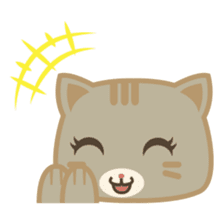 Bobo, the cute brown cat sticker #558918