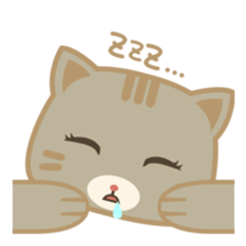 Bobo, the cute brown cat sticker #558920