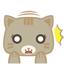 Bobo, the cute brown cat sticker #558922