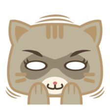 Bobo, the cute brown cat sticker #558923