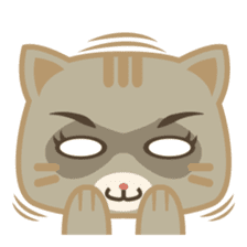 Bobo, the cute brown cat sticker #558923