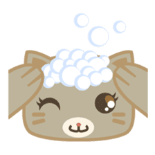 Bobo, the cute brown cat sticker #558925