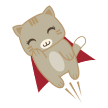 Bobo, the cute brown cat sticker #558926