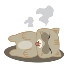 Bobo, the cute brown cat sticker #558929