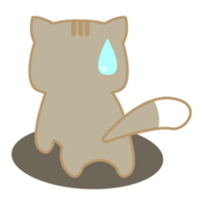 Bobo, the cute brown cat sticker #558930