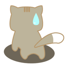Bobo, the cute brown cat sticker #558930