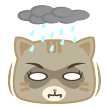 Bobo, the cute brown cat sticker #558932