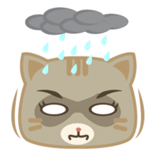 Bobo, the cute brown cat sticker #558932