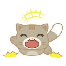 Bobo, the cute brown cat sticker #558933