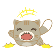 Bobo, the cute brown cat sticker #558933