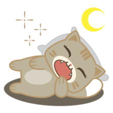 Bobo, the cute brown cat sticker #558936