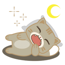 Bobo, the cute brown cat sticker #558936