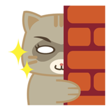 Bobo, the cute brown cat sticker #558937