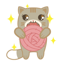 Bobo, the cute brown cat sticker #558941