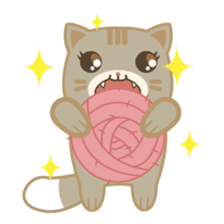 Bobo, the cute brown cat sticker #558941