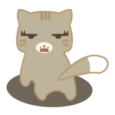 Bobo, the cute brown cat sticker #558949