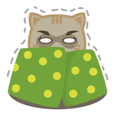 Bobo, the cute brown cat sticker #558951