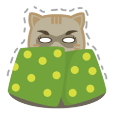 Bobo, the cute brown cat sticker #558951