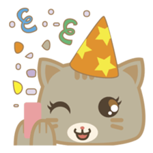 Bobo, the cute brown cat sticker #558953
