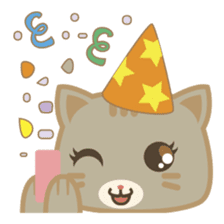 Bobo, the cute brown cat sticker #558953