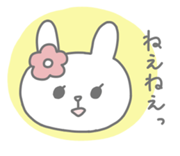 Freckled cat and lonely rabbit sticker #560474