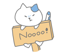 Freckled cat and lonely rabbit sticker #560477