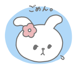 Freckled cat and lonely rabbit sticker #560480
