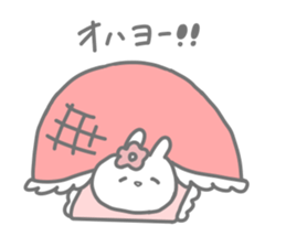Freckled cat and lonely rabbit sticker #560482