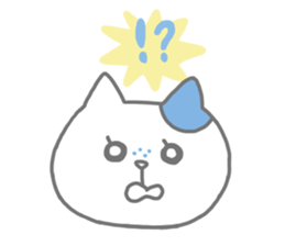 Freckled cat and lonely rabbit sticker #560484