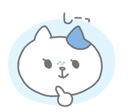 Freckled cat and lonely rabbit sticker #560489