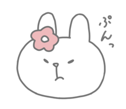 Freckled cat and lonely rabbit sticker #560490