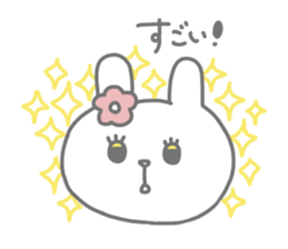 Freckled cat and lonely rabbit sticker #560491