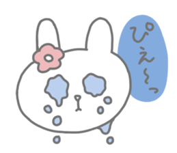Freckled cat and lonely rabbit sticker #560493