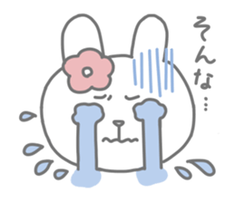 Freckled cat and lonely rabbit sticker #560494
