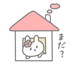 Freckled cat and lonely rabbit sticker #560495
