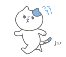 Freckled cat and lonely rabbit sticker #560504