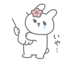 Freckled cat and lonely rabbit sticker #560508